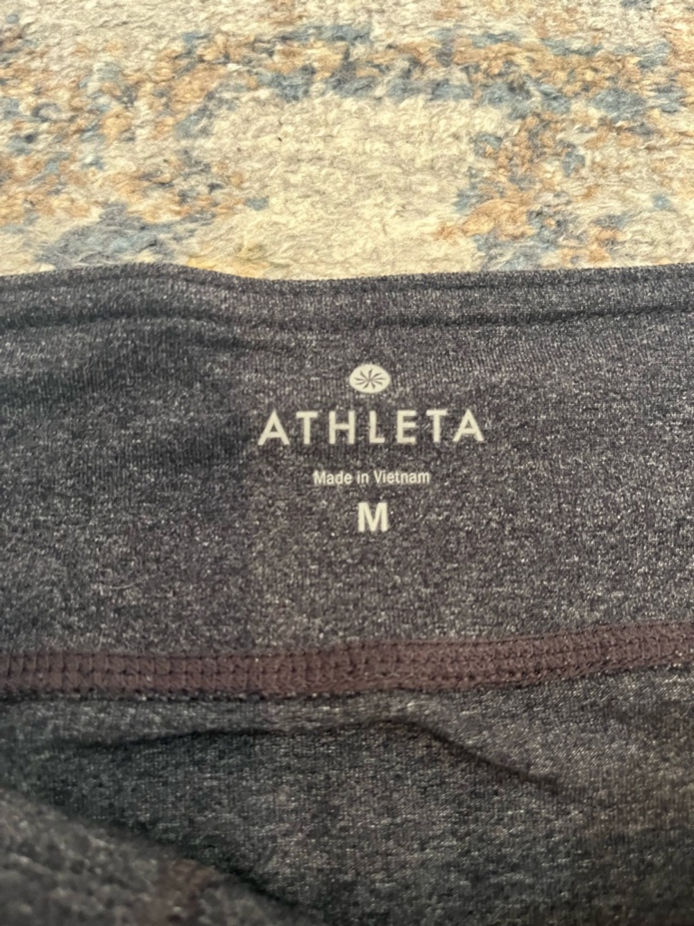Athleta Heather Charcoal Gray Performance Crop Leggings M